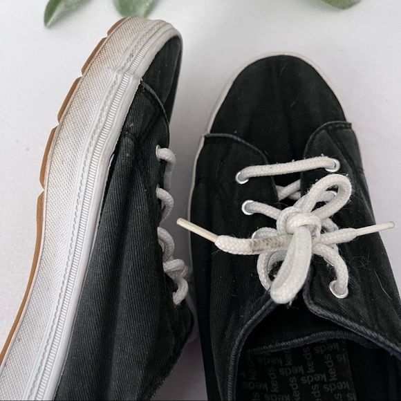 FINAL SALE Old School Vintage Canvas KEDS Black Sneakers - Picture 4 of 7